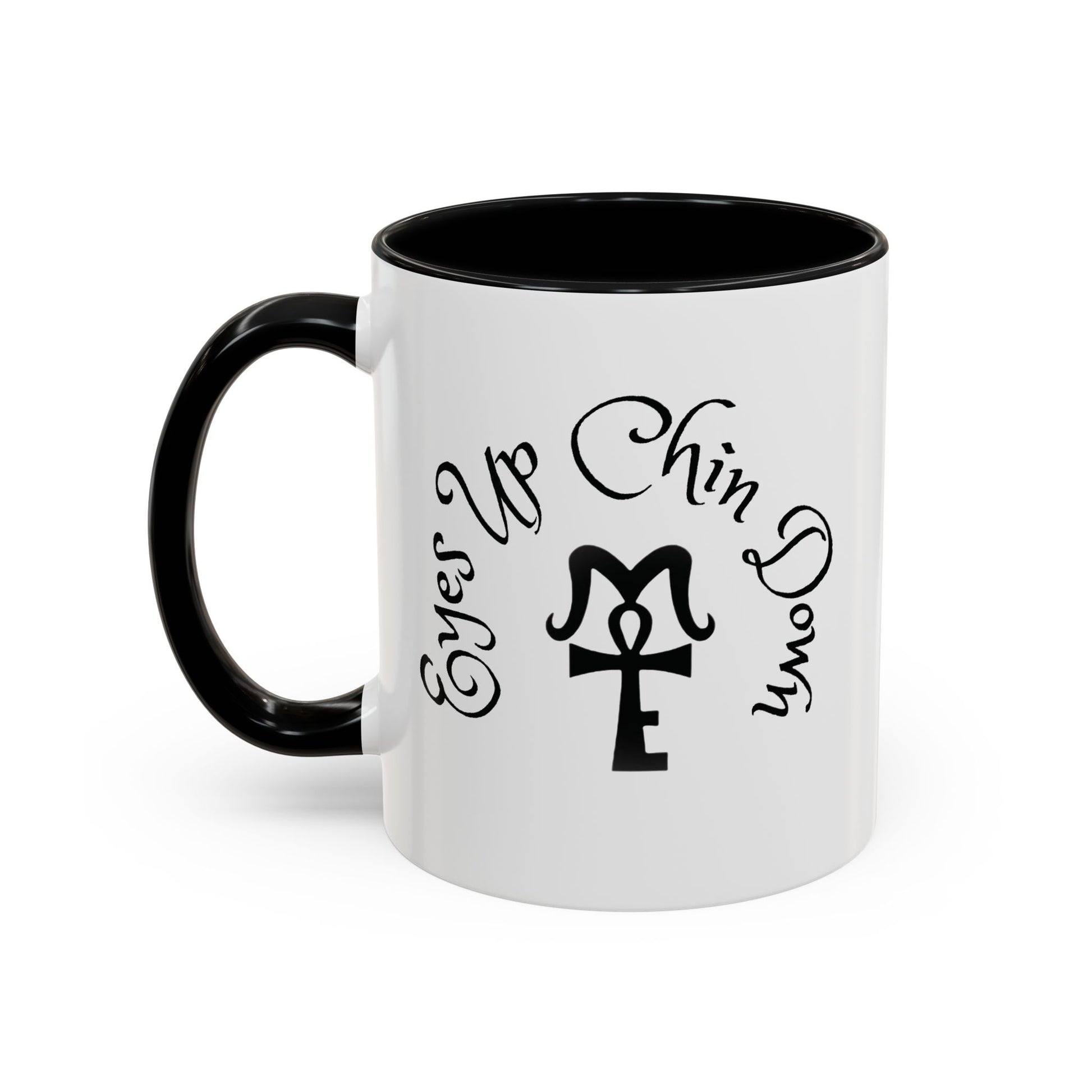 AJ McKee Accent Mug – Eyes Up. Chin Down