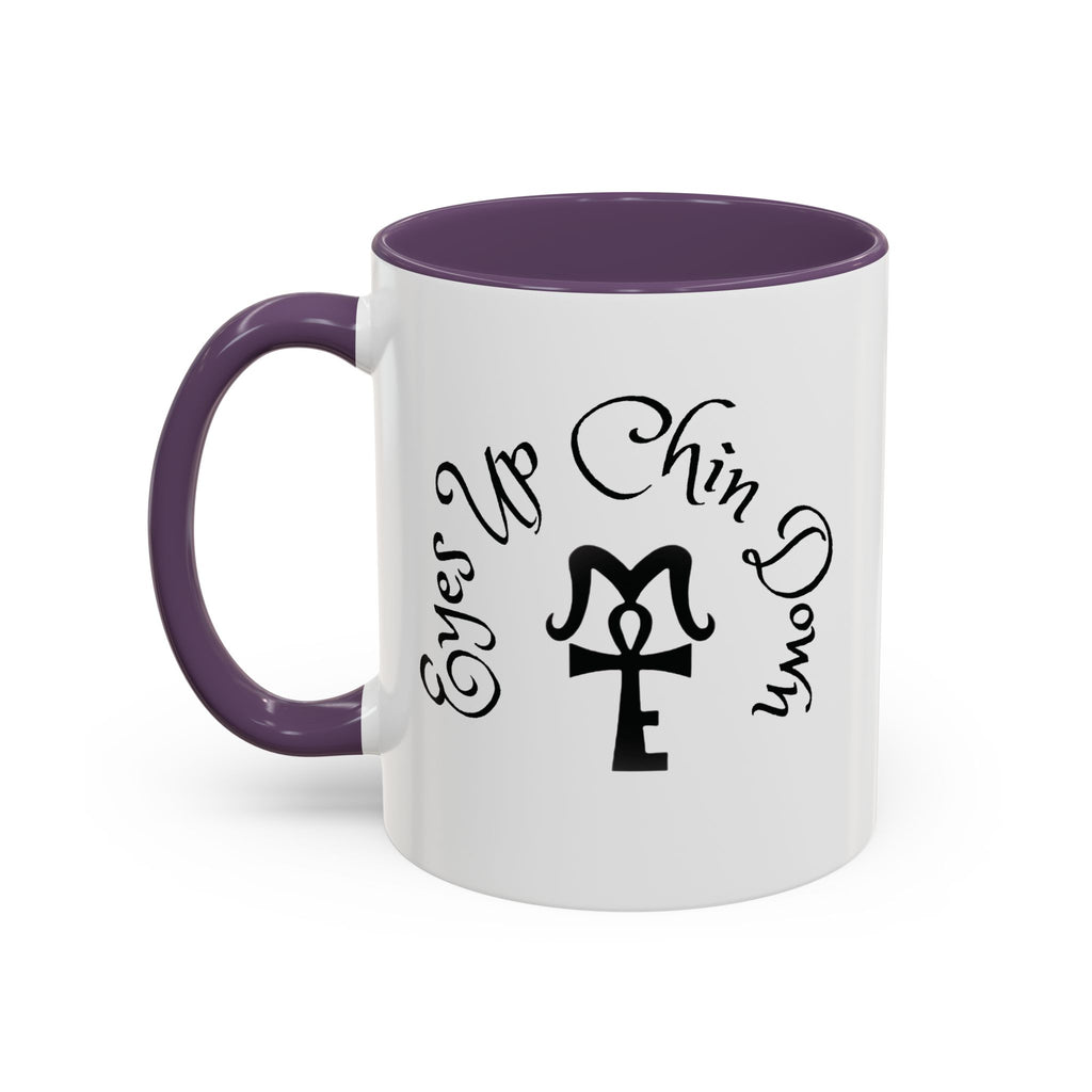 AJ McKee Accent Mug – Eyes Up. Chin Down