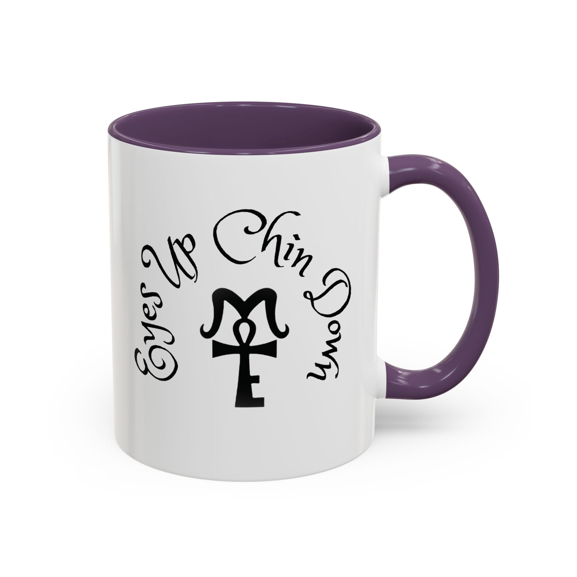 AJ McKee Accent Mug – Eyes Up. Chin Down