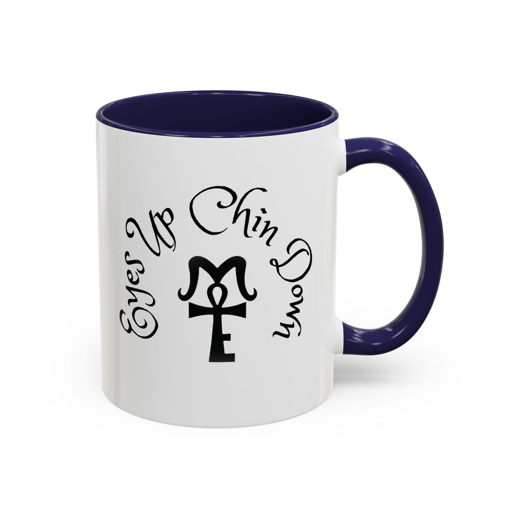 AJ McKee Accent Mug – Eyes Up. Chin Down