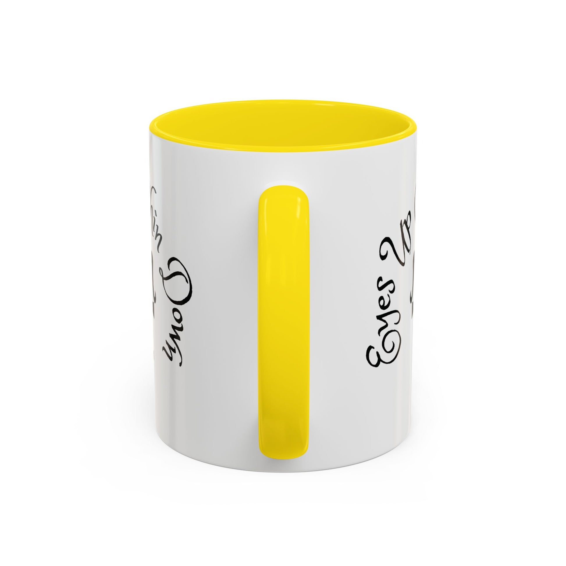 AJ McKee Accent Mug – Eyes Up. Chin Down