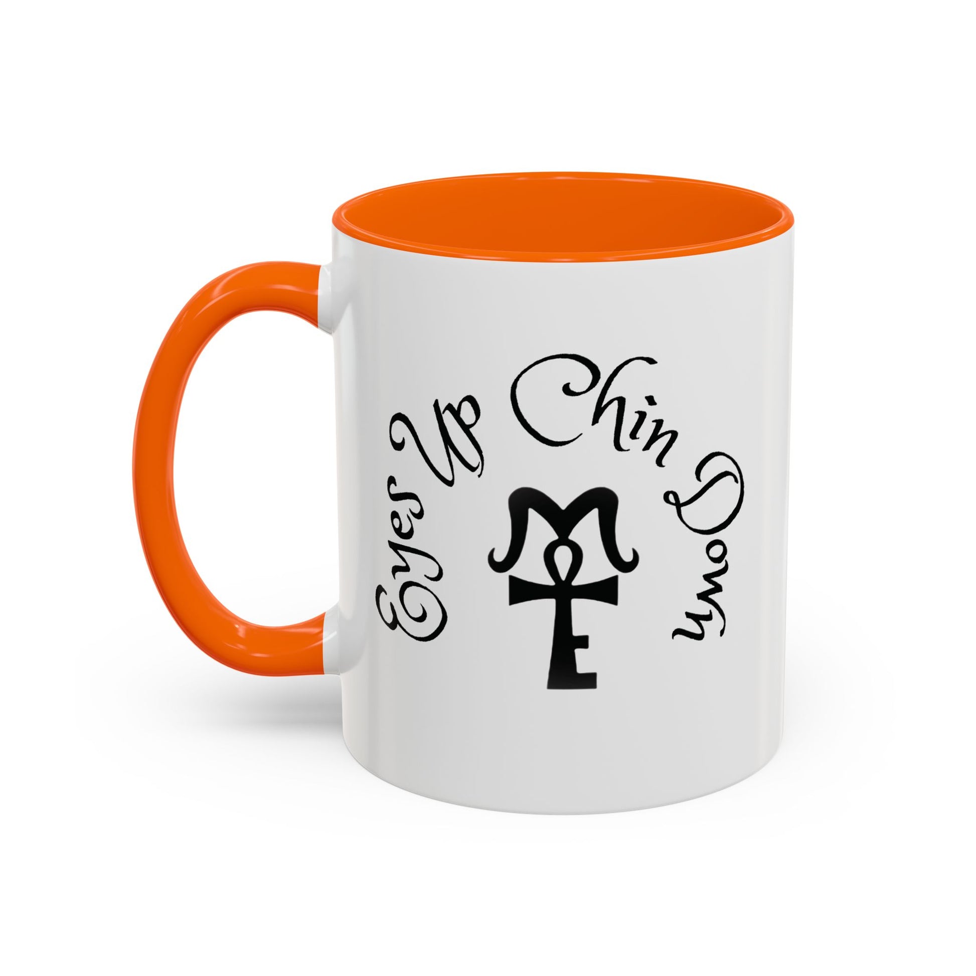 AJ McKee Accent Mug – Eyes Up. Chin Down