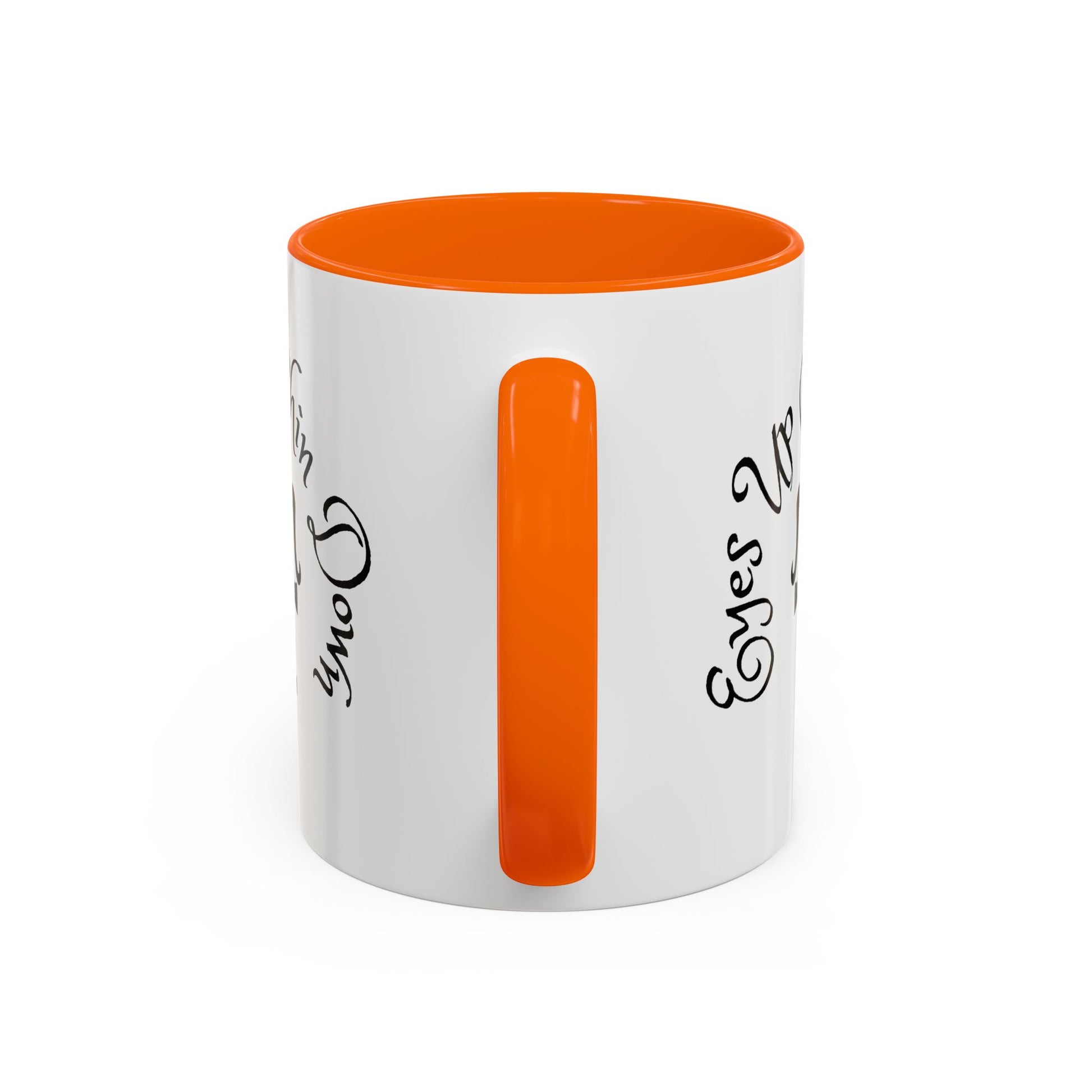 AJ McKee Accent Mug – Eyes Up. Chin Down