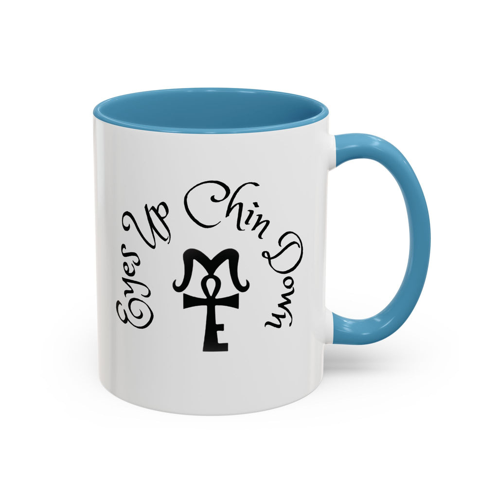 AJ McKee Accent Mug – Eyes Up. Chin Down