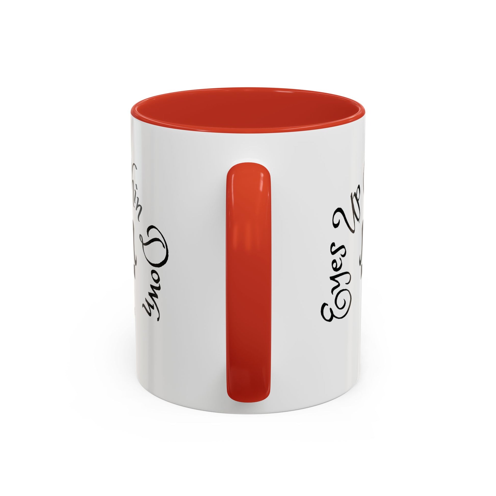 AJ McKee Accent Mug – Eyes Up. Chin Down