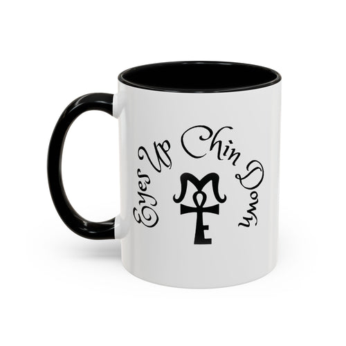AJ McKee Accent Mug – Eyes Up. Chin Down