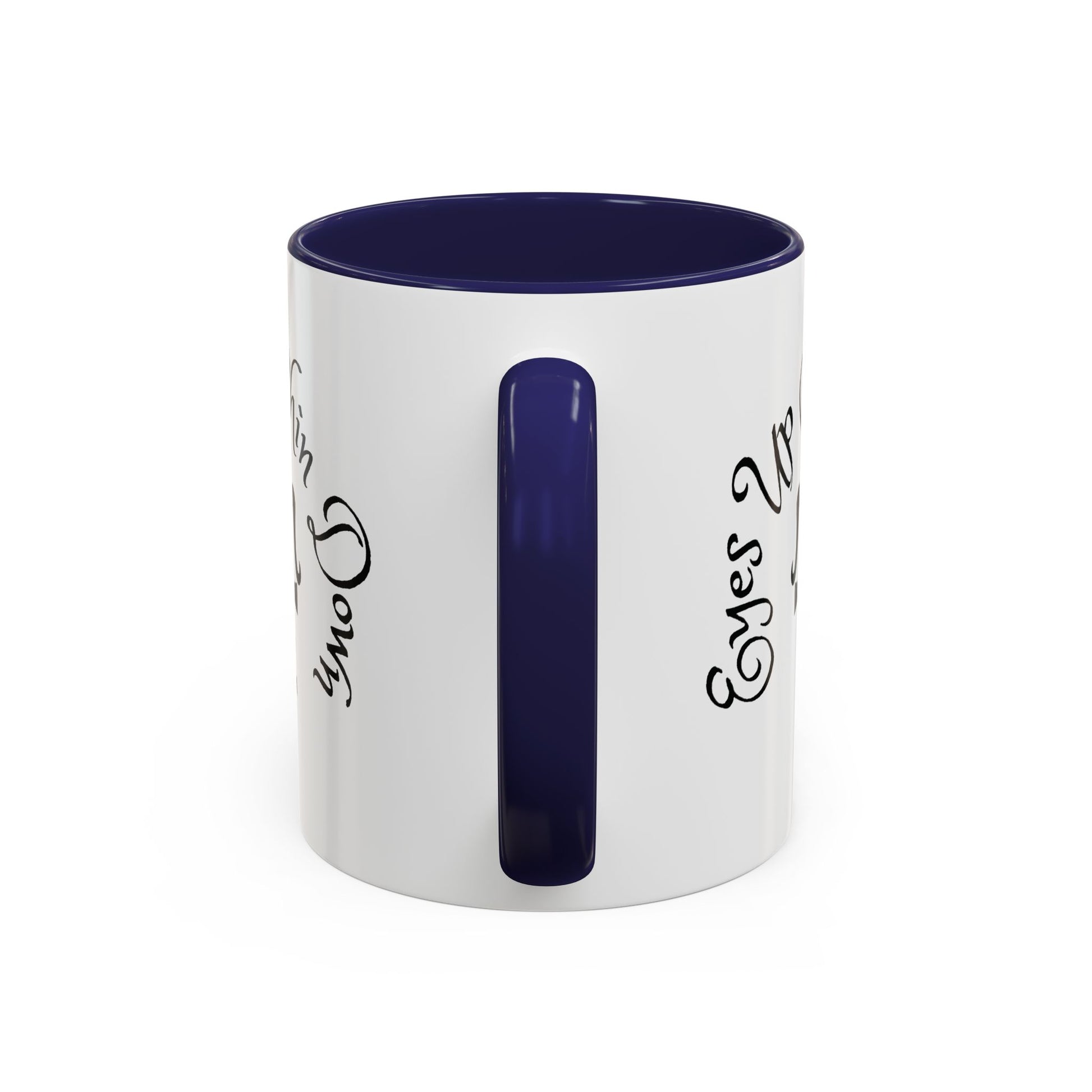 AJ McKee Accent Mug – Eyes Up. Chin Down