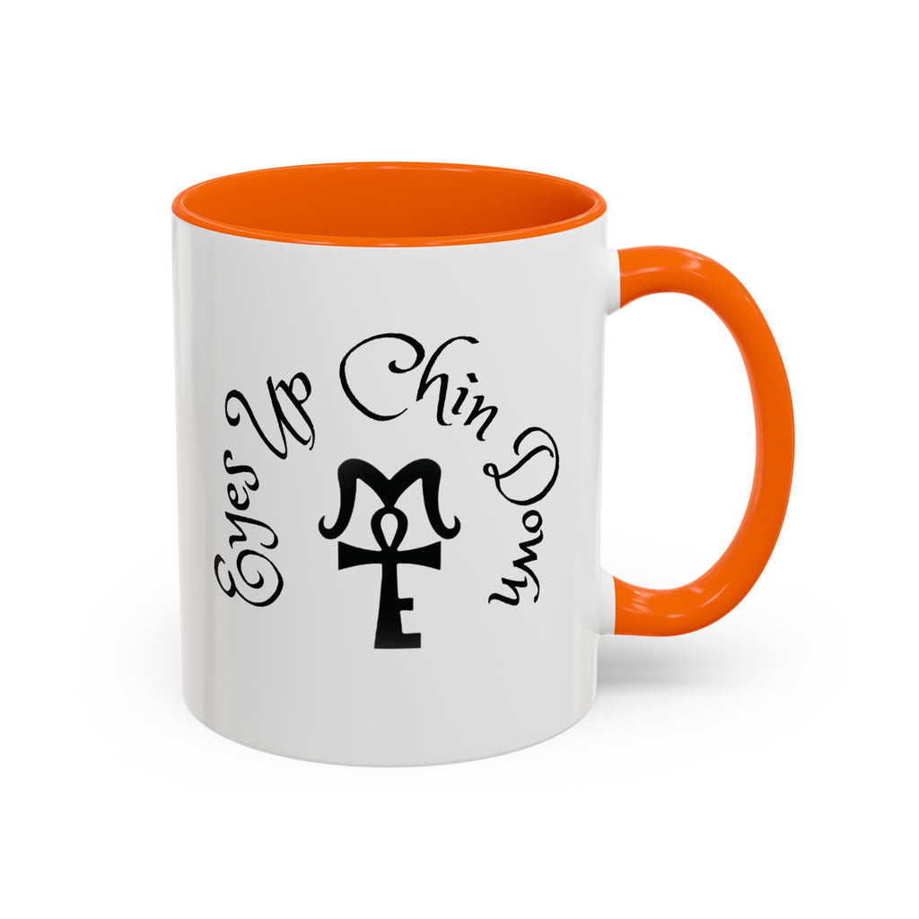 AJ McKee Accent Mug – Eyes Up. Chin Down