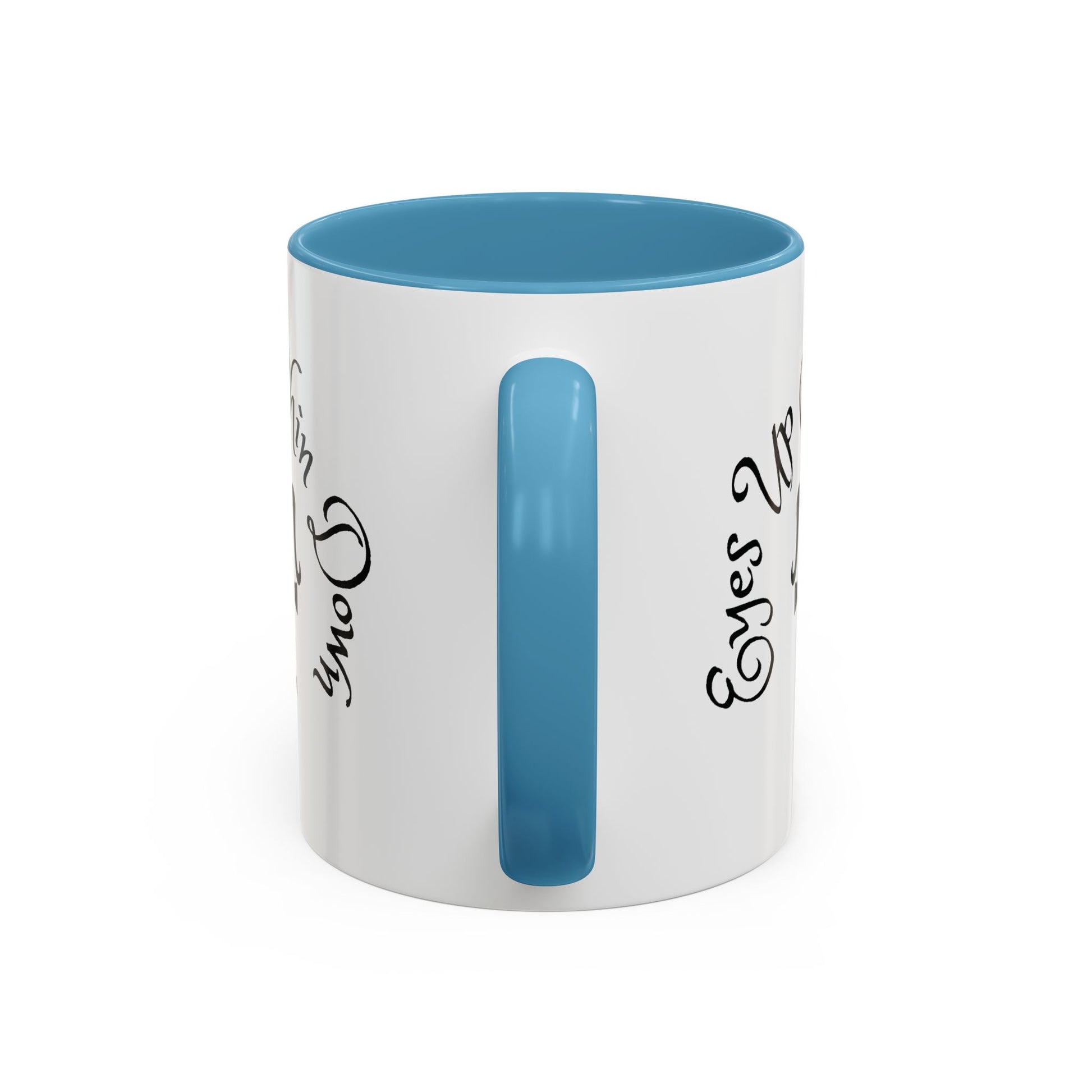 AJ McKee Accent Mug – Eyes Up. Chin Down