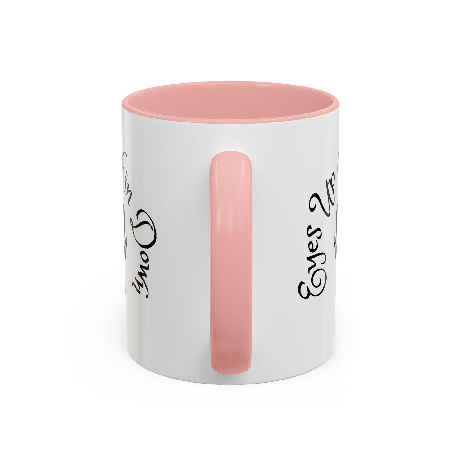 AJ McKee Accent Mug – Eyes Up. Chin Down