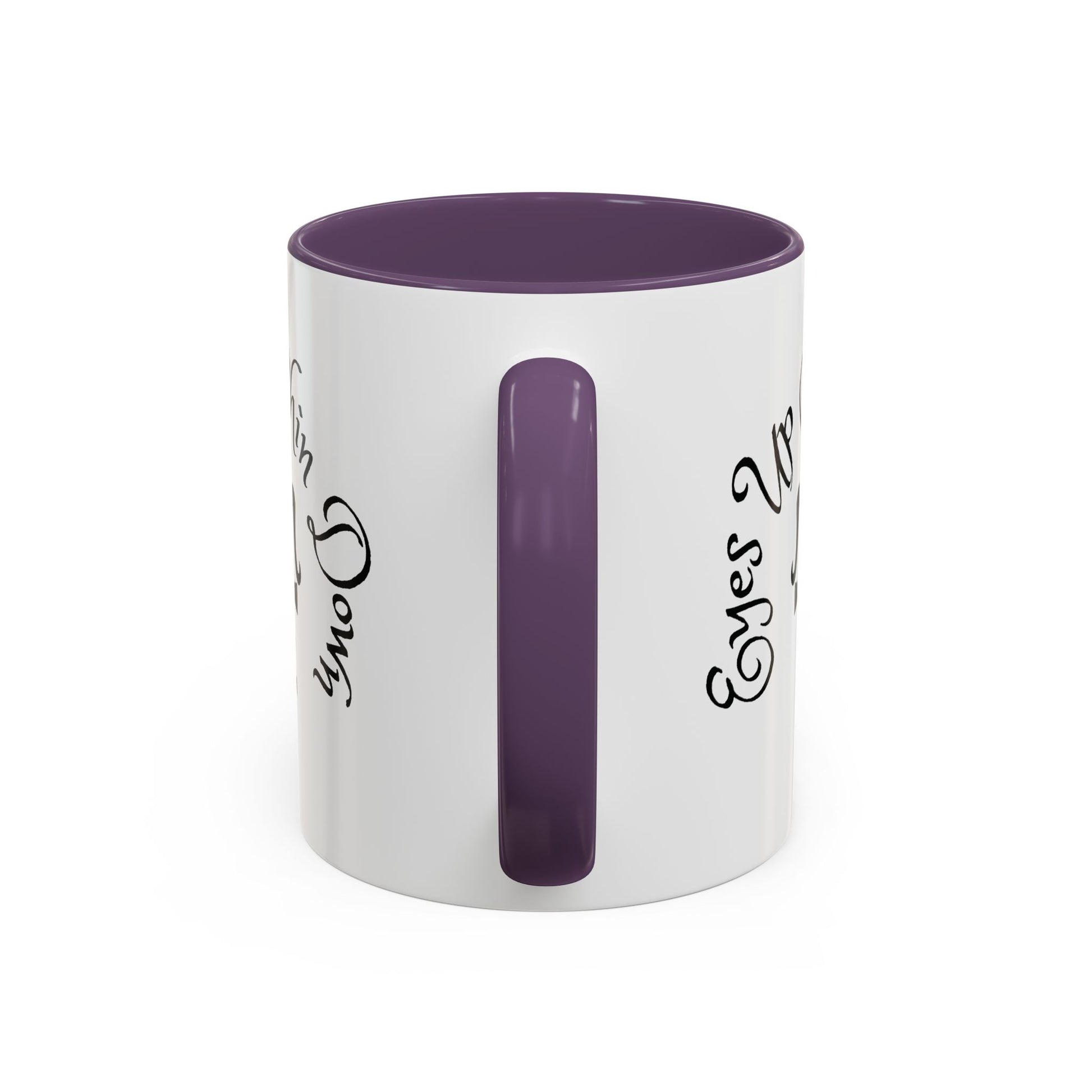 AJ McKee Accent Mug – Eyes Up. Chin Down