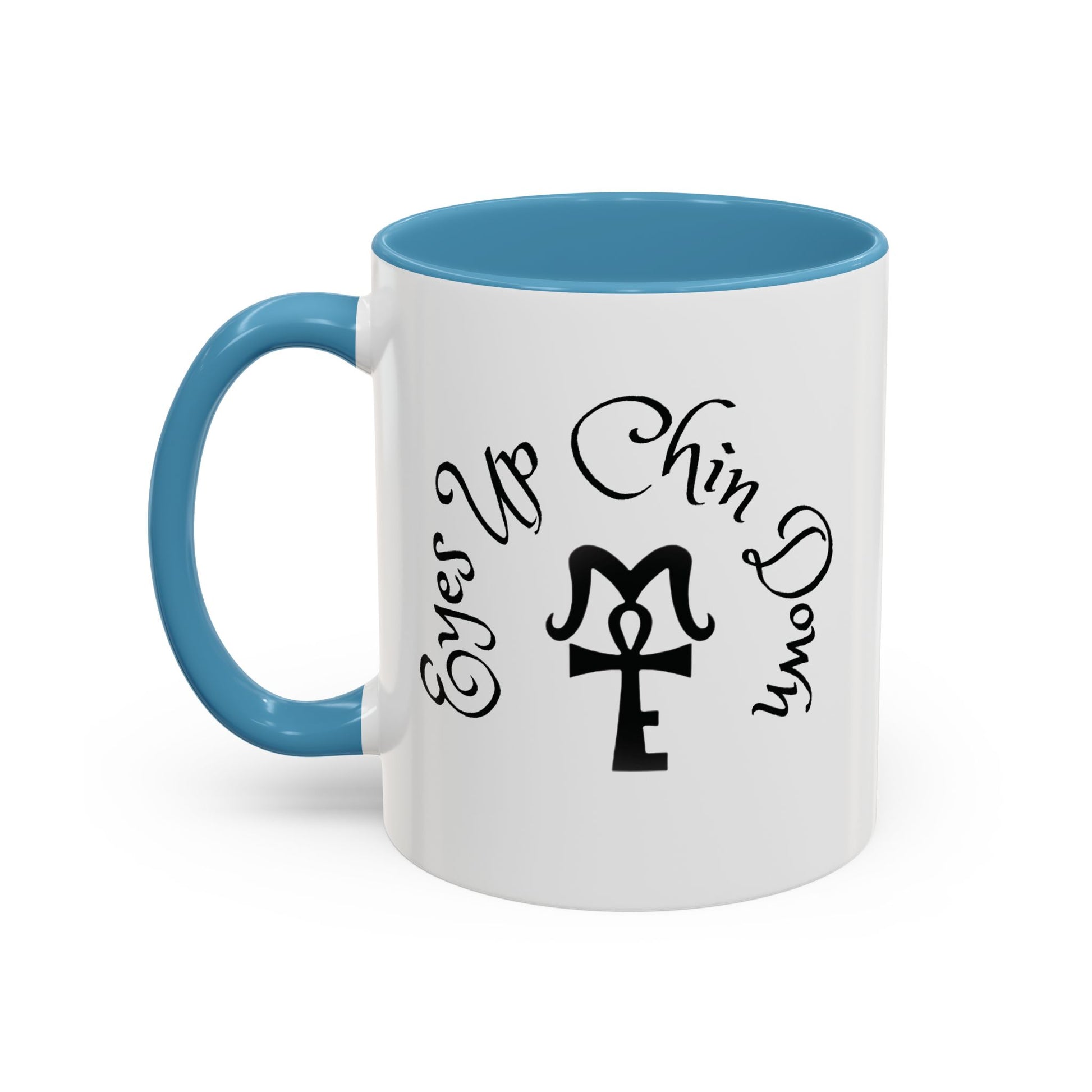 AJ McKee Accent Mug – Eyes Up. Chin Down