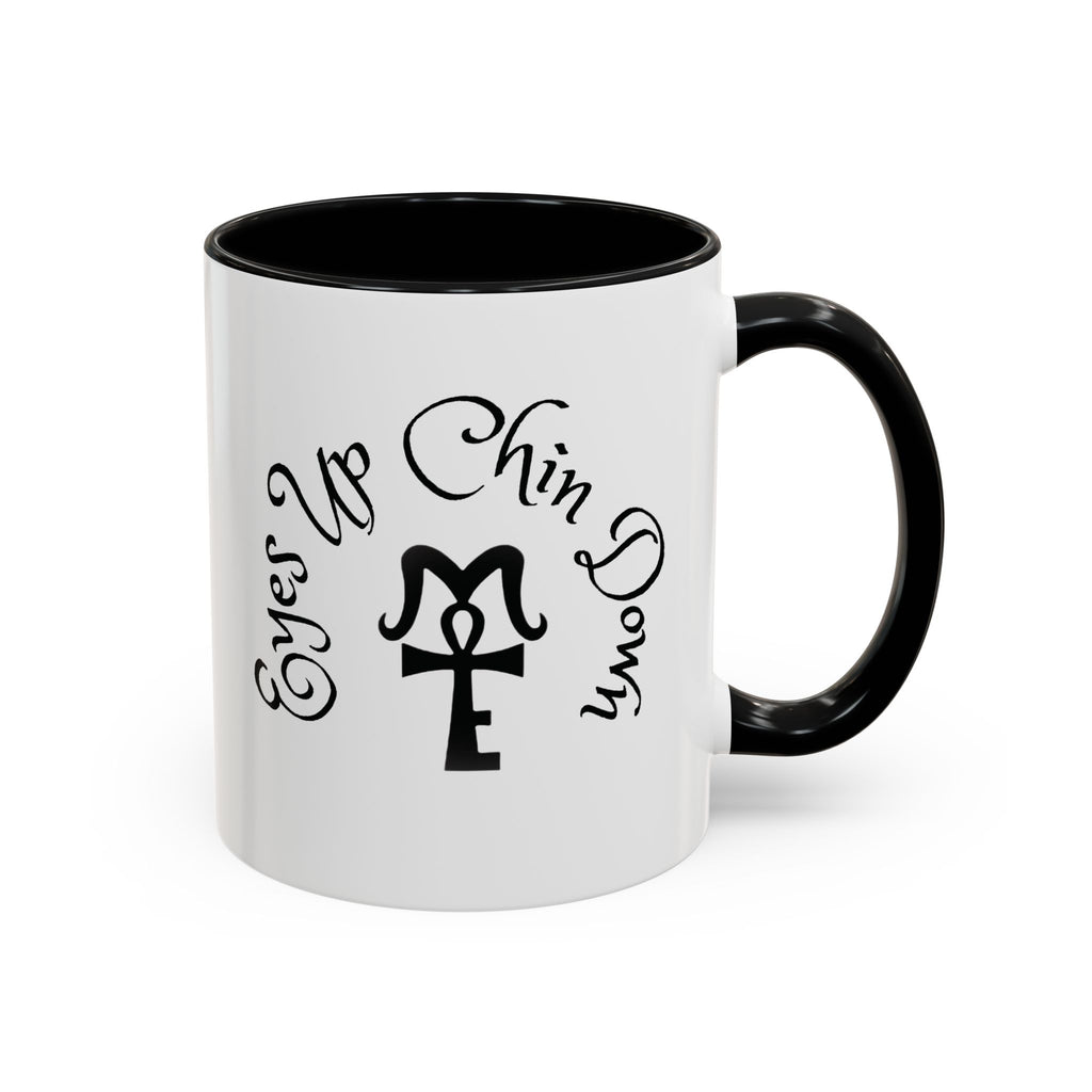 AJ McKee Accent Mug – Eyes Up. Chin Down