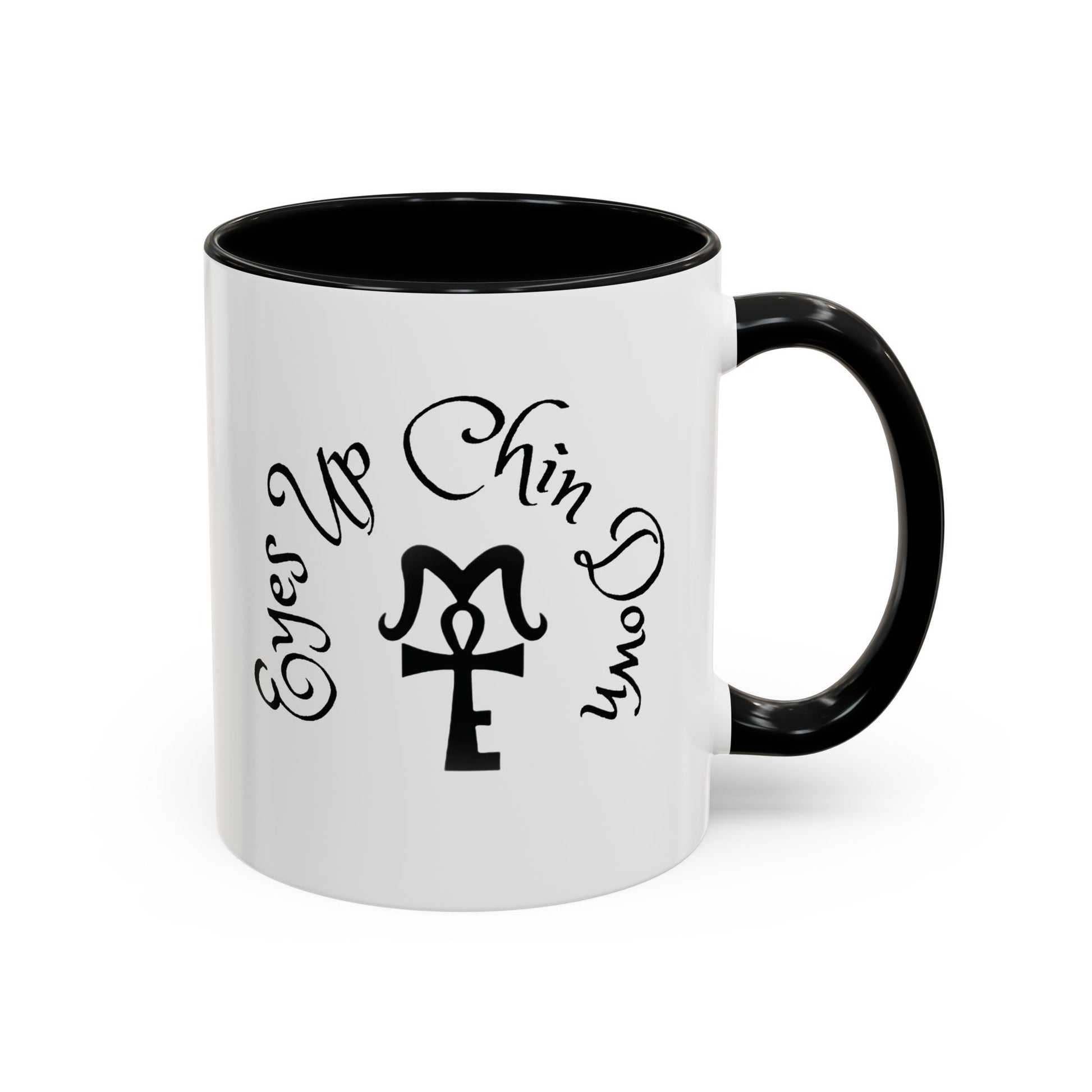 AJ McKee Accent Mug – Eyes Up. Chin Down