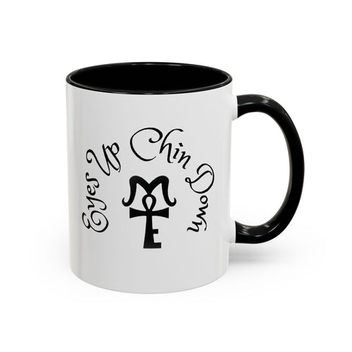 AJ McKee Accent Mug – Eyes Up. Chin Down
