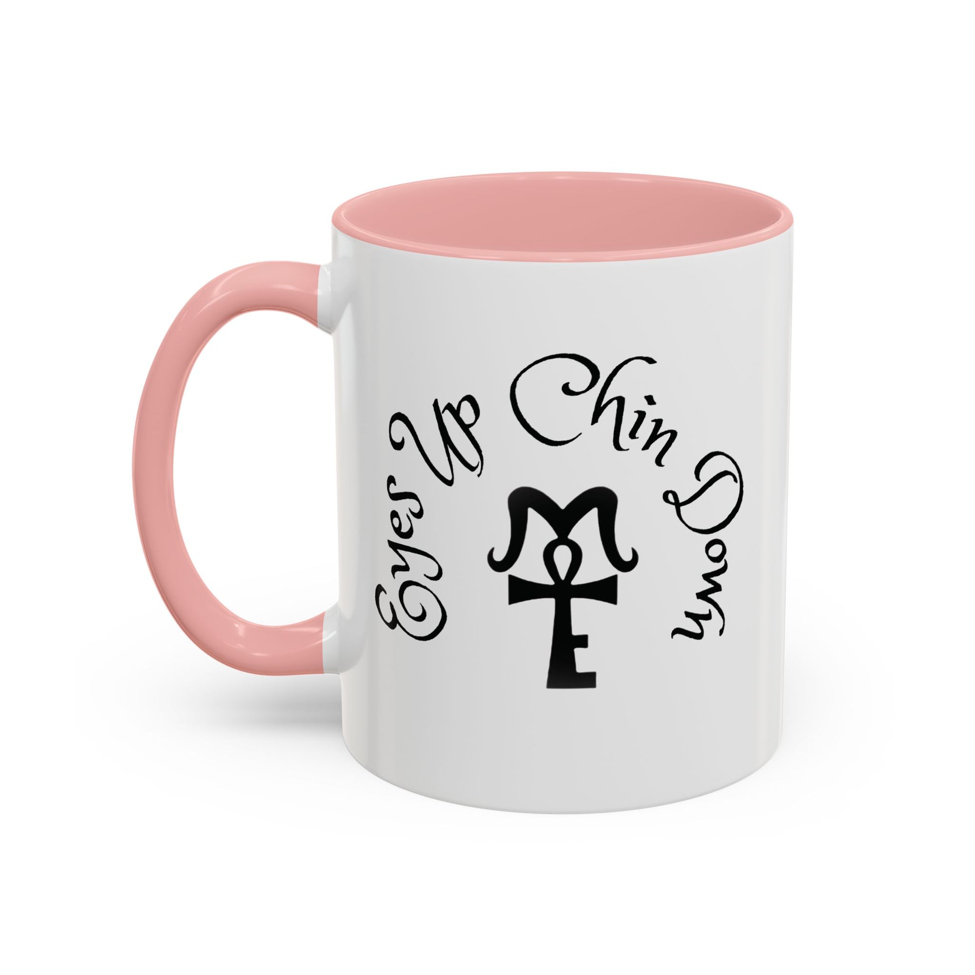 AJ McKee Accent Mug – Eyes Up. Chin Down