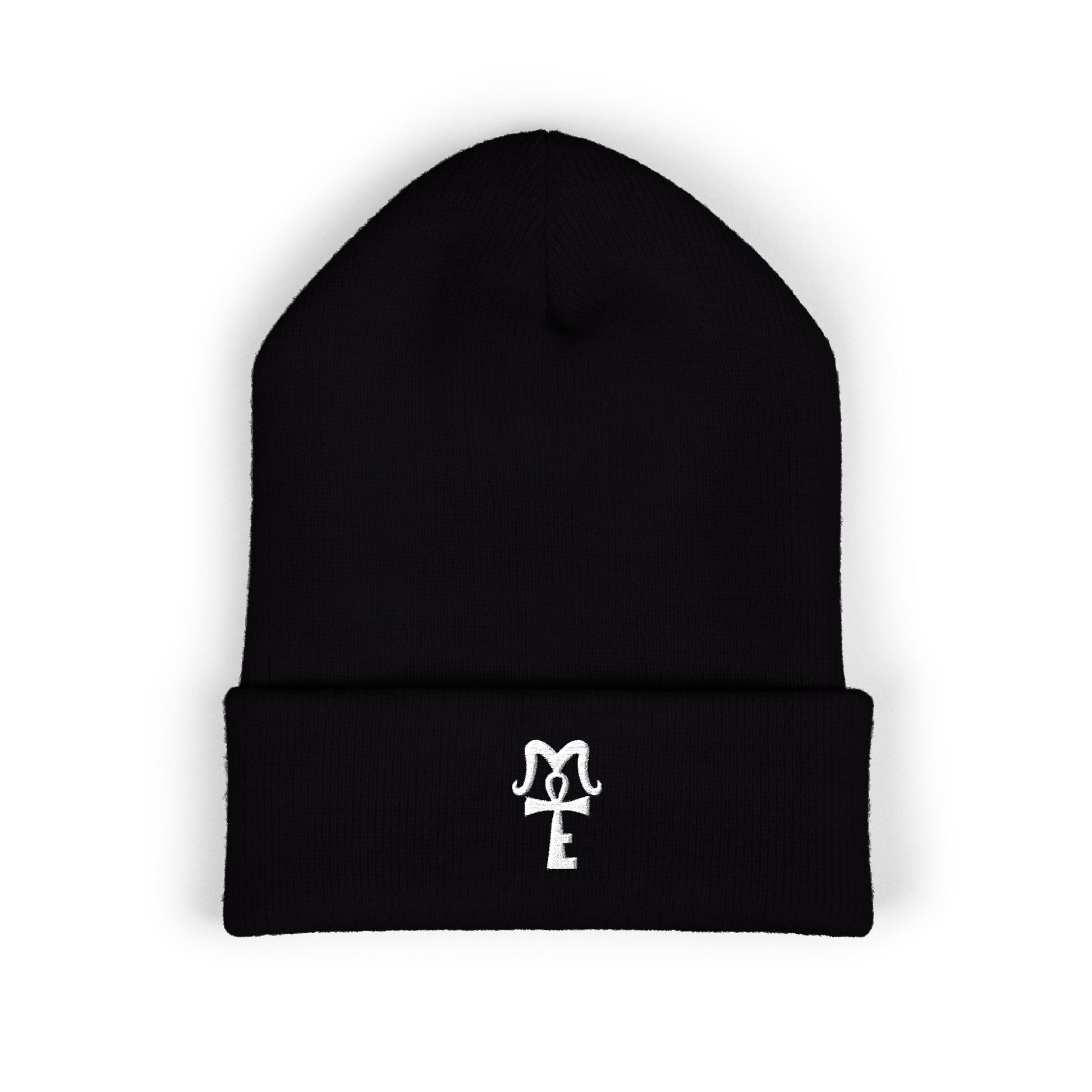 Black Embordered McKee Beanie