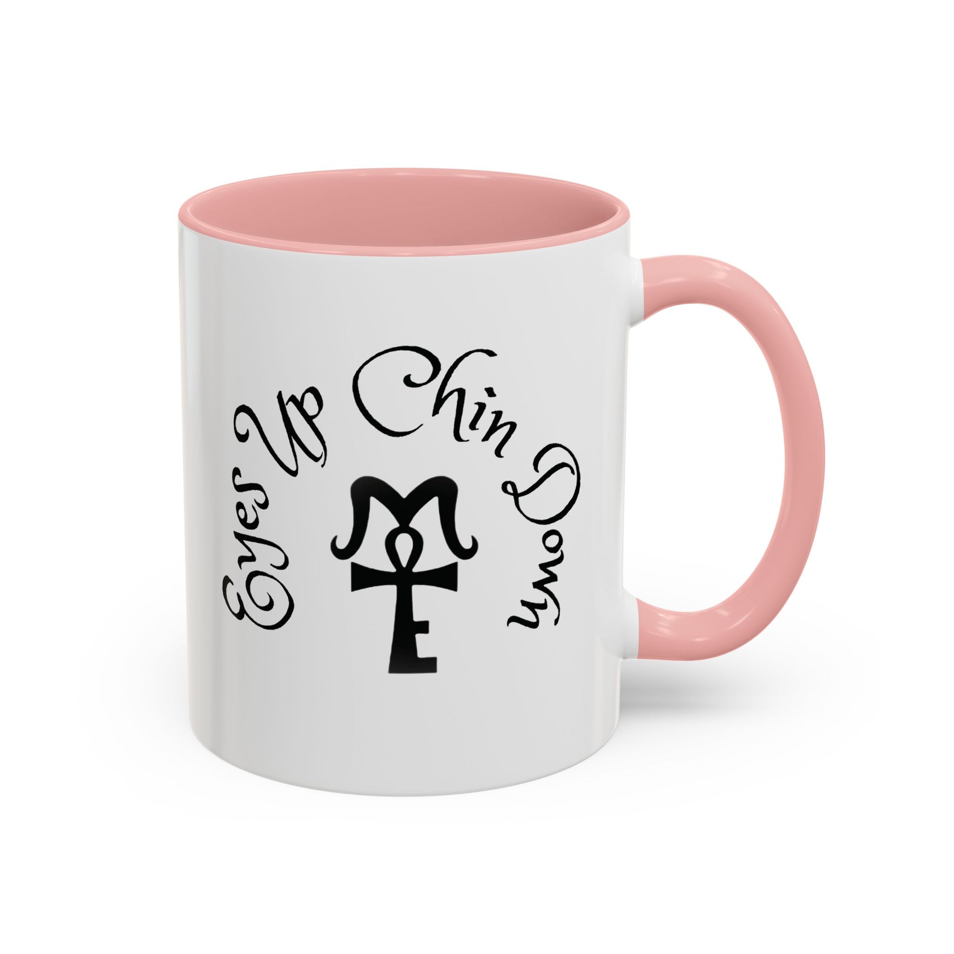 AJ McKee Accent Mug – Eyes Up. Chin Down