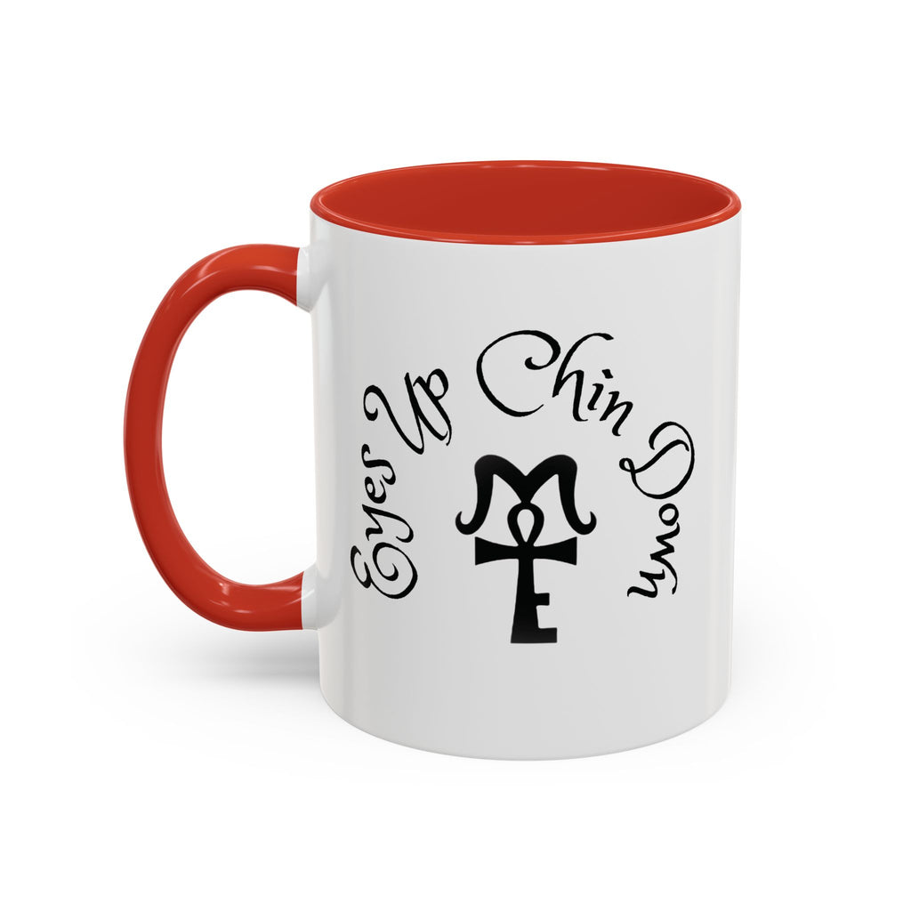 AJ McKee Accent Mug – Eyes Up. Chin Down